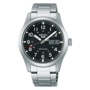 Seiko 5 Sports SRPG27K1 Black Dial Steel Stainless Steel Mens Watch