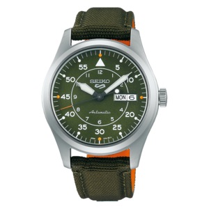 Seiko 5 Sports SRPH29K1 Green Textile Mens Watch
