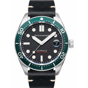 Spinnaker SP-5100-02 Black Leather Unisex Watch
