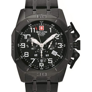 Swiss Alpine Military Chronograph 7063.9177 Black Stainless Steel Unisex Watch
