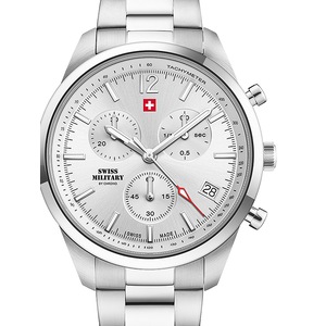 Swiss Military By Chrono Chronograph SM34097.02 Silver Stainless Steel Unisex Watch