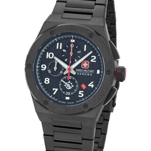 Swiss Military Hanowa Chronograph SMWGI2102031 Black Stainless Steel Unisex Watch
