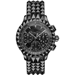 Thomas Sabo Chronograph WA0359-202-203 Black Stainless Steel Unisex Watch