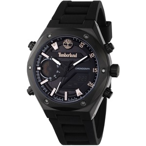 Timberland Chronograph TDWGP2231401 Grey Dial Black Silicone Unisex Watch