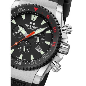 TW Steel Chronograph ACE401 Black Unisex Watch