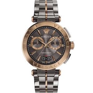 Versace Chronograph VE1D02023 Grey Stainless Steel Unisex Watch
