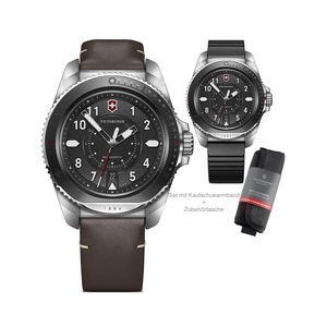 Victorinox 241976.1 Black Dial Brown Leather Unisex Watch