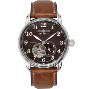 Zeppelin 76664 Brown Leather Unisex Watch