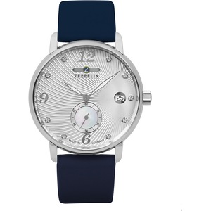 Zeppelin 86311 Silver Dial Blue Leather Womens Watch