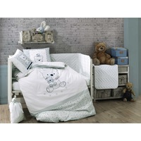 4 Piece Bonita cot set Mint