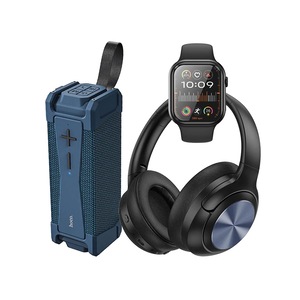 Hoco Smart Watch With Calling Feature (Y23) + Portable Bluetooth Speaker (HC6) + Bluetooth Headset (W54) (Bundle Deal)