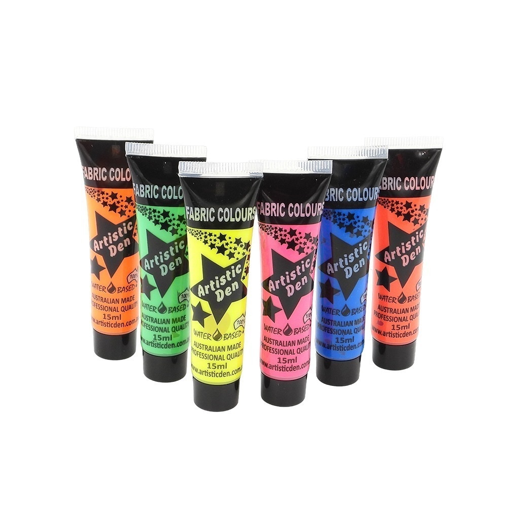 Buy 6 x 15ml UV Neon Screen Printing Inks - MyDeal Australia