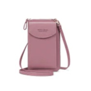 Crossbody Phone Wallet bag with Shoulder strap-Purple