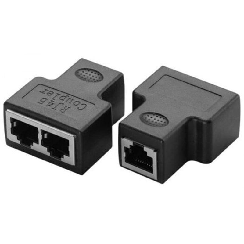 Buy Ethernet Cables (RJ 45/8P8C) 1 In 2 Rj45 Ethernet Adapter Converter ...