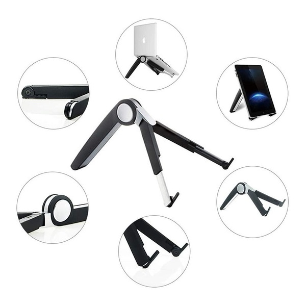 Buy Portable Tablet Stand Multifunction Folding Bracket-White - MyDeal ...