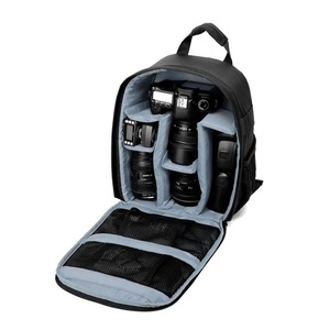 SLR/DSLR Camera Bag Waterproof for Canon Sony Digital Lens Medium-Gray