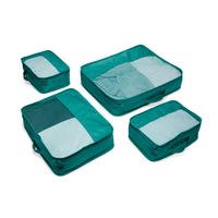 Luggage Organiser 4 Pack - spruce