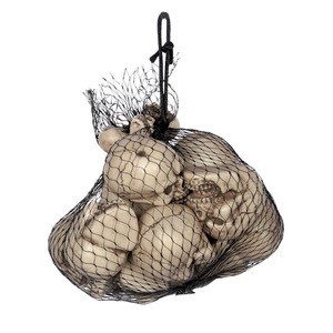 Bag of Mini Plastic Human Skulls Halloween Decoration