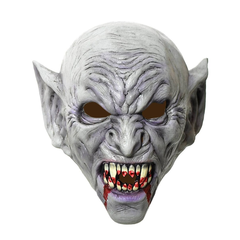 Buy Full Head Grey Vampire Latex Halloween Mask - MyDeal