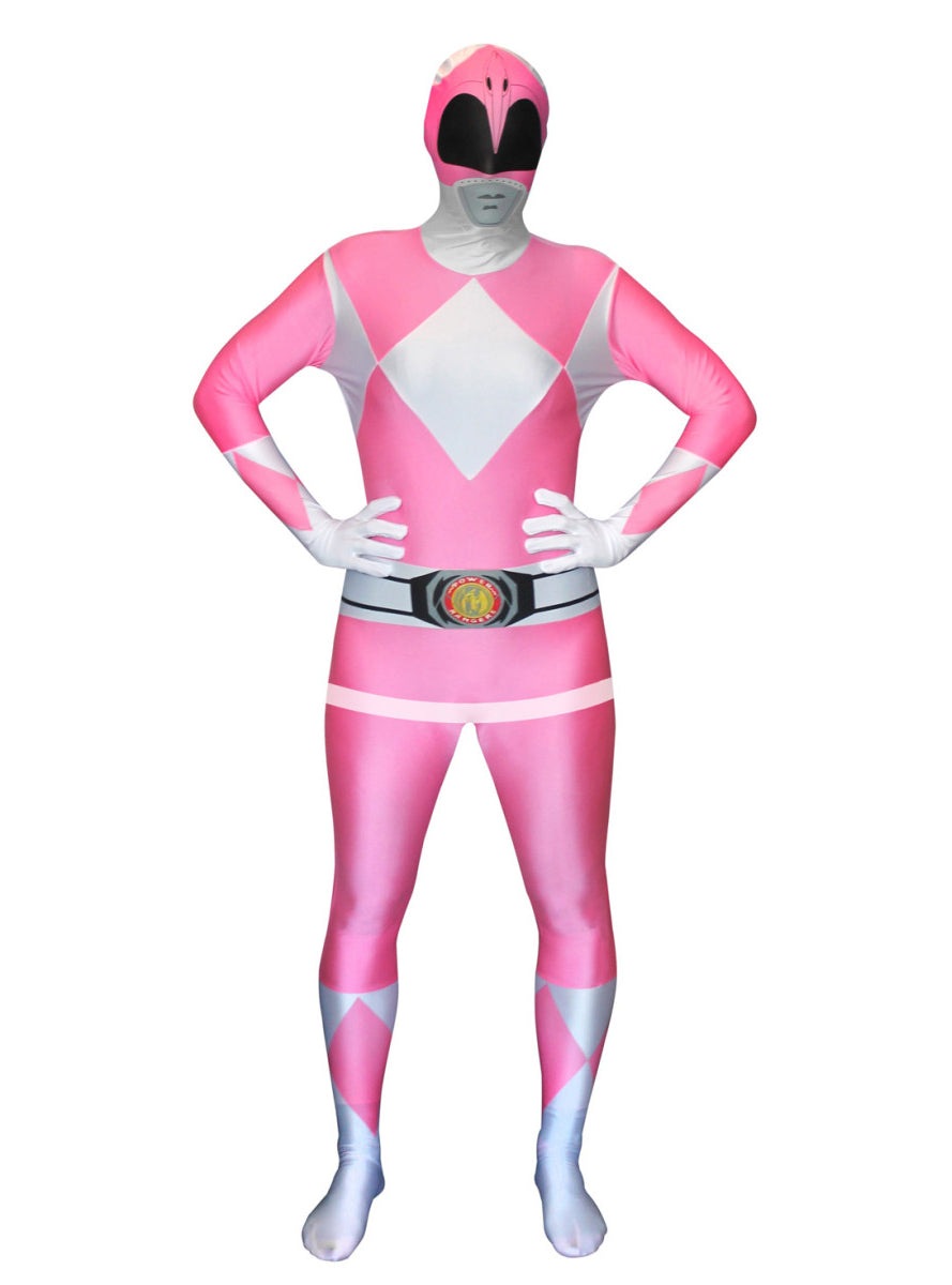 Buy Pink Power Ranger Morphsuit Womens Costume - MyDeal Australia