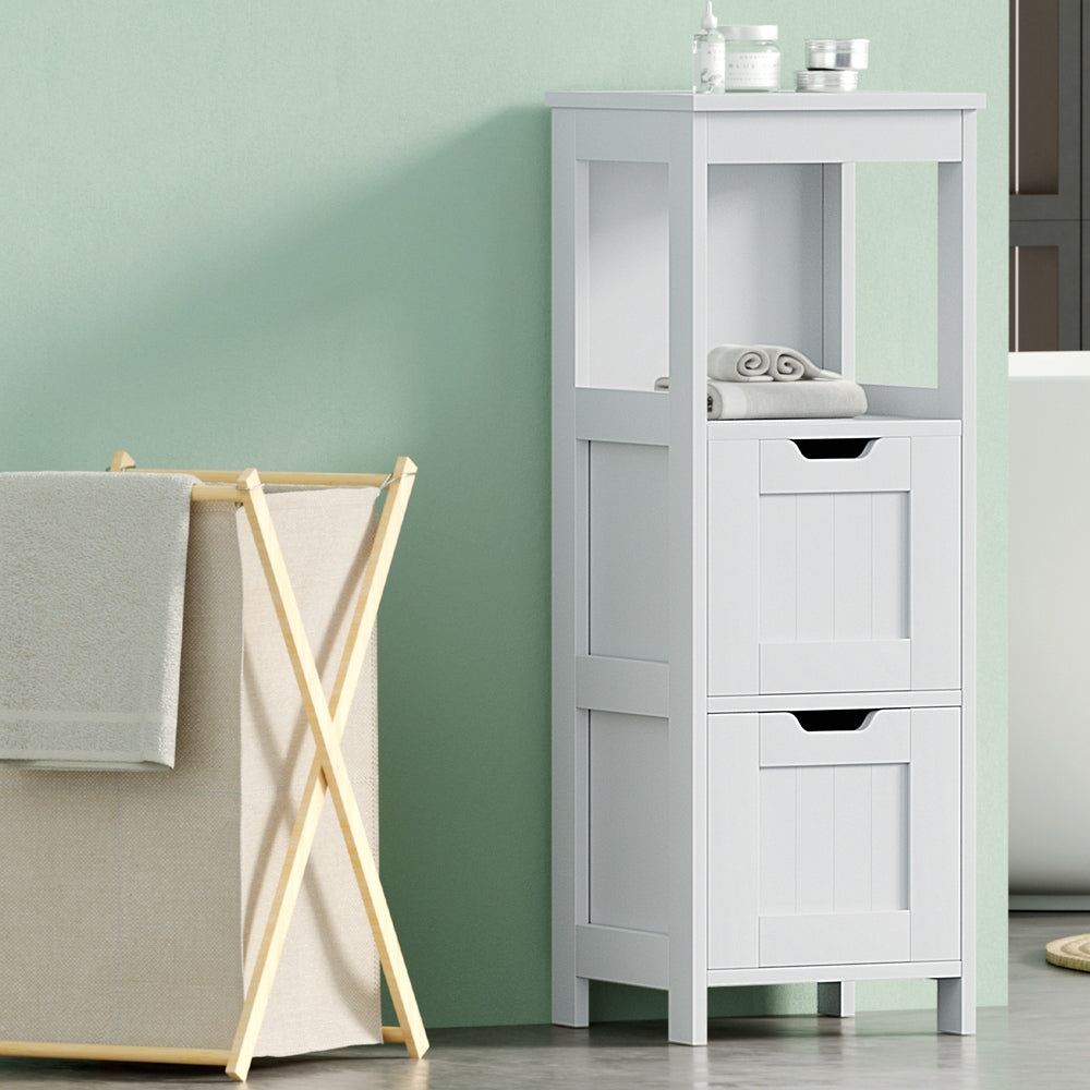 Buy Artiss Bathroom Storage Cabinet 89cm Floor Toilet Drawer Bedroom