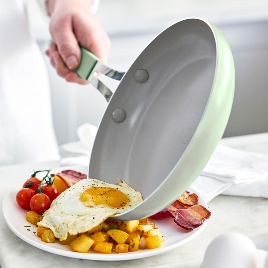 GreenLife Dream 10 Piece Cookware Set Sage Green