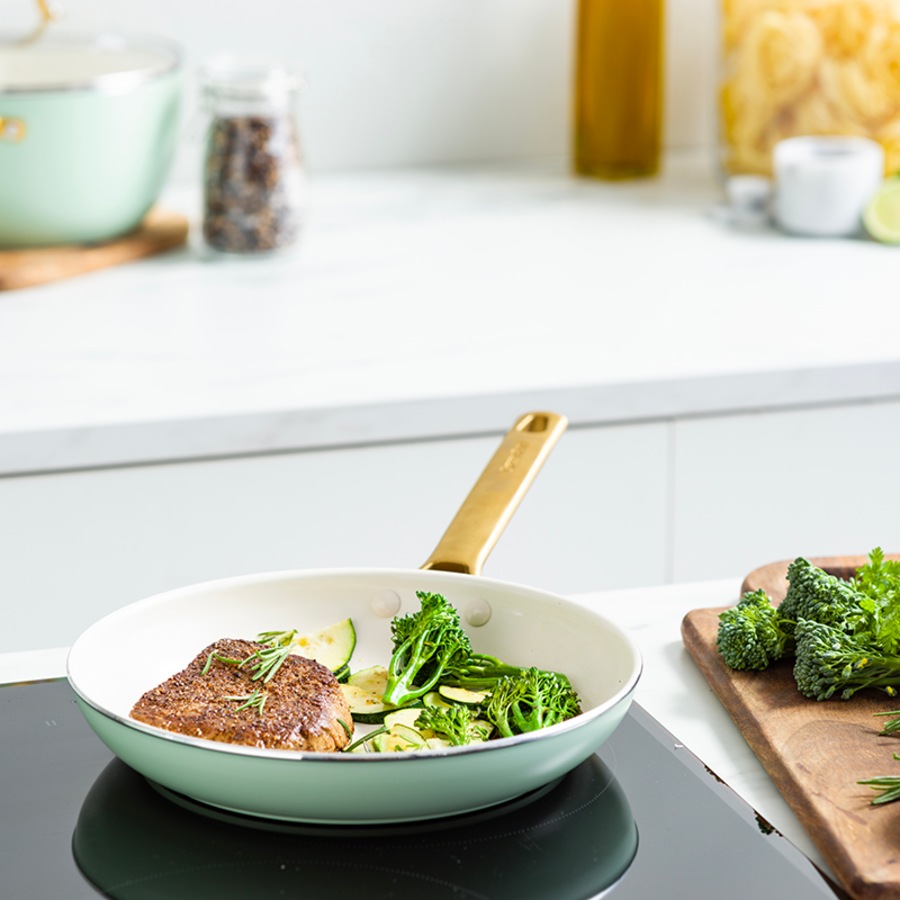 GreenPan Padova 10 Piece Cookware Set Pastel Green