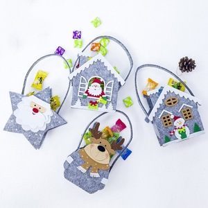 4X Christmas Candy Bag Box Tray Santa Xmas Pouch Kids Gift Wrap Home Party Decor