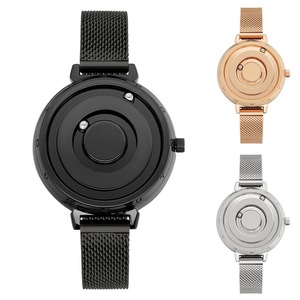 Women's Fashion Magnetic Quartz Cascual Gold Silver Wrist Watch stainless steel