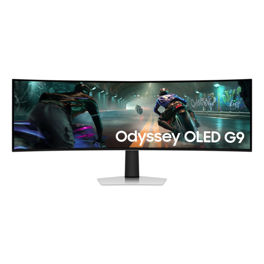 Samsung 49" Odyssey OLED G91SD Curved DQHD 144Hz Gaming Monitor (Silver 49")