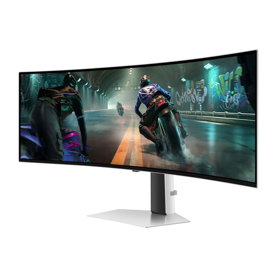 Samsung 49" Odyssey OLED G91SD Curved DQHD 144Hz Gaming Monitor (Silver 49")