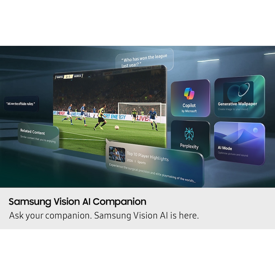 Samsung 50" Neo QLED QN70H 4K Samsung Vision AI Smart TV (2026) (50", Black)