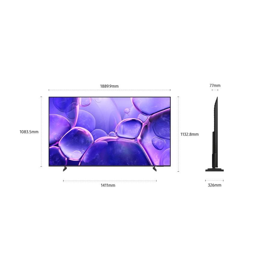 Samsung 85" Crystal UHD U8000F 4K Smart TV (Black 85")