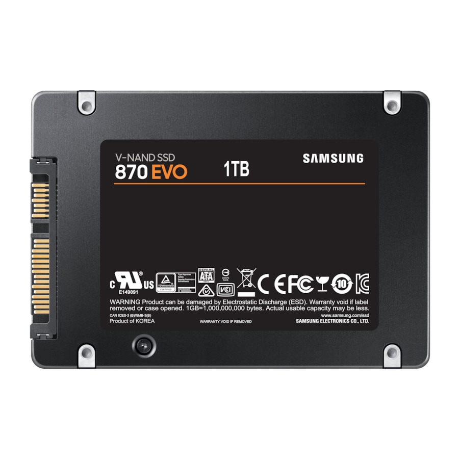 Samsung 870 EVO SATA III 2.5 inch SSD 1TB (Black 1 TB)