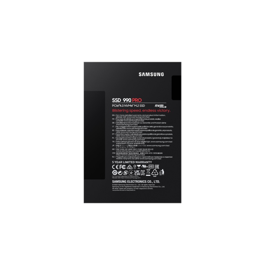 Samsung 990 PRO PCIe 4.0 NVMe M.2 SSD 2TB (Black 2 TB)