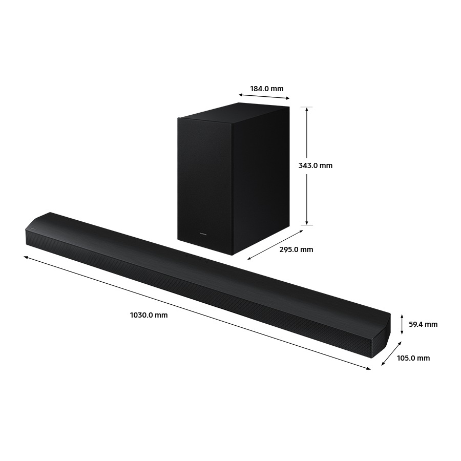 Samsung B-Series Soundbar HW-B750D with 5.1ch (Black)