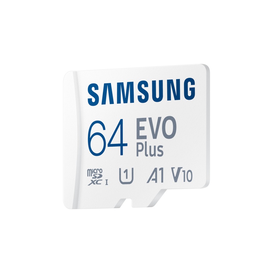 Samsung EVO Plus microSD Card (2024) (White 64 GB)