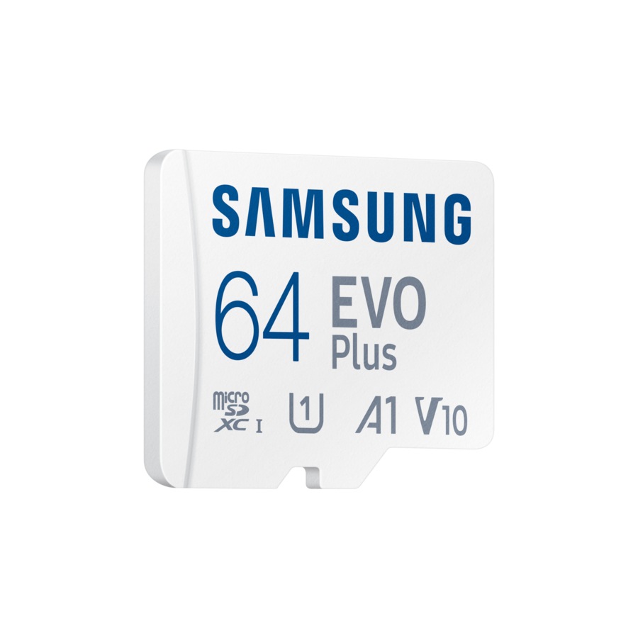 Samsung EVO Plus microSD Card (2024) (White 64 GB)
