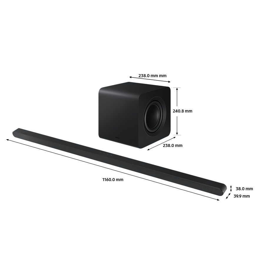 Samsung S-Series Ultra Slim Soundbar HW-S800D with 3.1.2ch (Black)