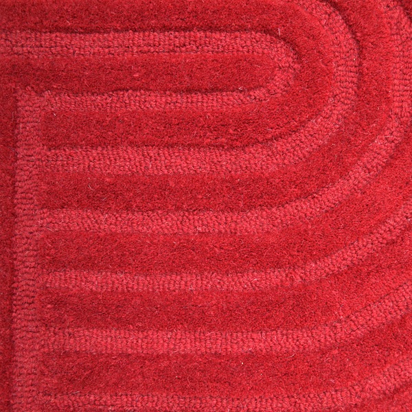 Buy Contemporary Handwoven Wool Rug-Unity 6230-Red - MyDeal Australia