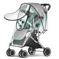 Universal Waterproof Rain Cover for Prams - Transparent Dust Cover with Zipper