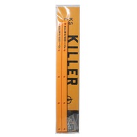 Set of 2 Killer Speed Co Rails w/Selftapping Wood Screws - Yellow Hardware