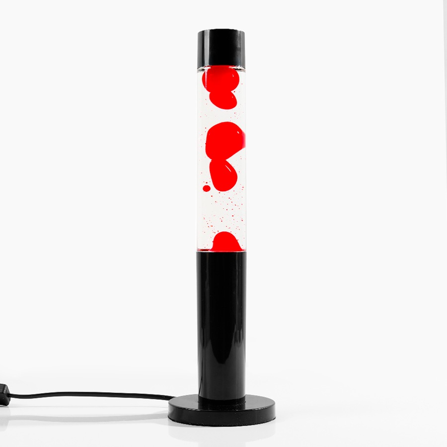 Watt's On 45cm Column Lava Lamp - Red