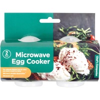 Microwave Egg Cooker Maker Perfect Eggs Cooking Kitchen Poacher Set of 2