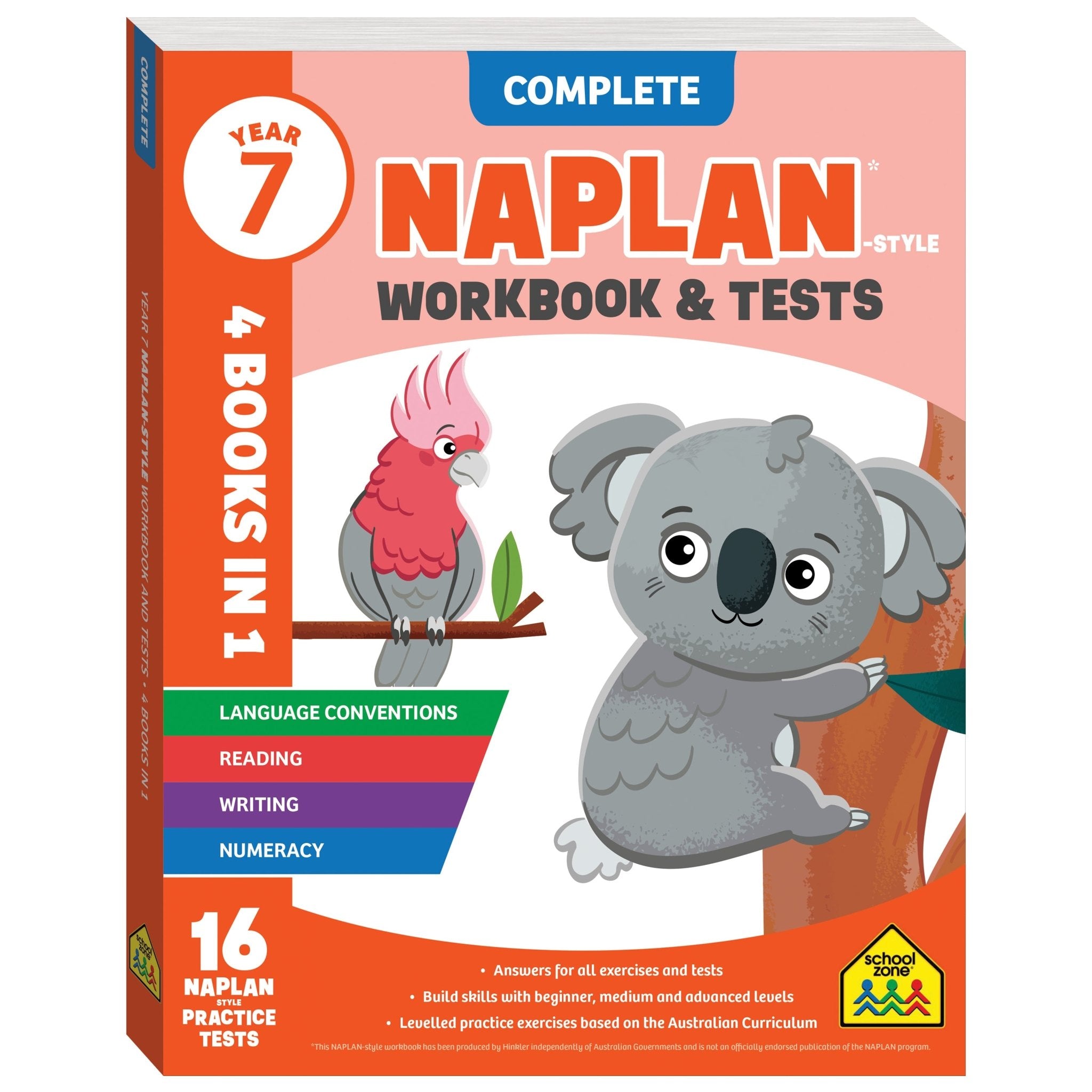 NAPLAN-style workbook and tests for Year 7.