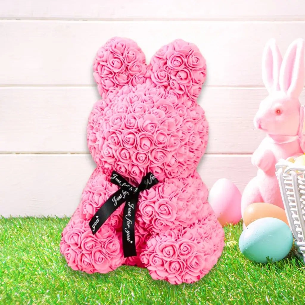 Buy Luxury Everlasting Rose Bunny Rabbit with Gift Box - Pink - MyDeal ...