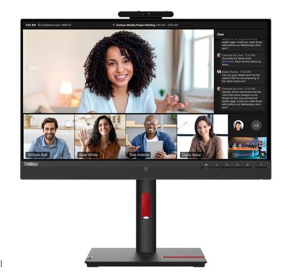 Buy LENOVO ThinkVision T24mv 23.8'/24' FHD USB-C Docking IPS Monitor ...