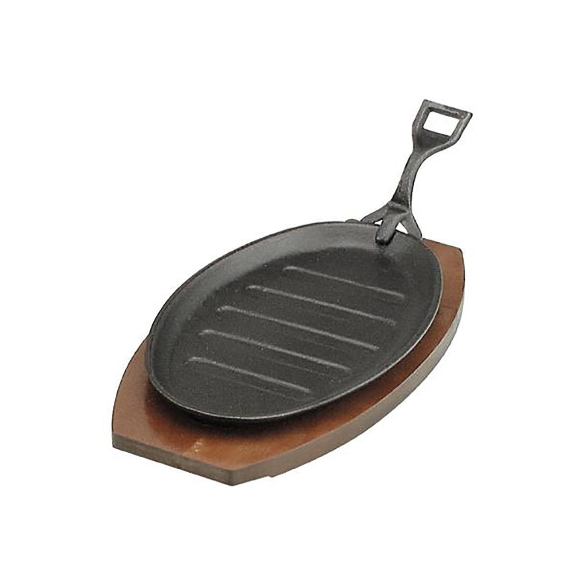 Buy Chef Inox Steak Sizzler Cast Iron with Handle 290x180mm - MyDeal ...