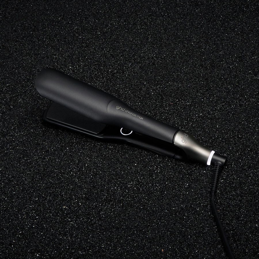 ghd Chronos Max Wide Plate Hair Straightener In Black