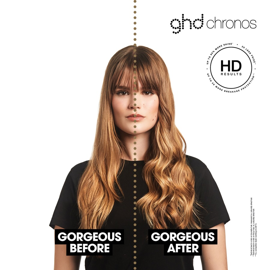ghd Chronos Ultra-fast Hd Hair Straightener In Black